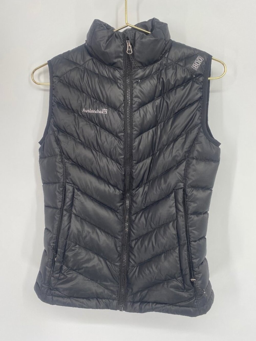 AVALANCHE THERMALATION PUFFER FULL ZIP 800 BLACK VEST